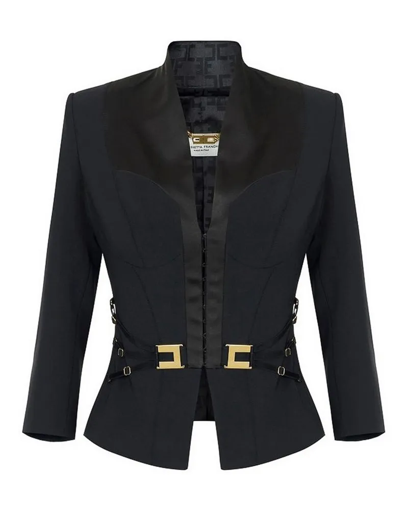 Elisabetta Franchi Daunenjacke - Schwarz Schwarz