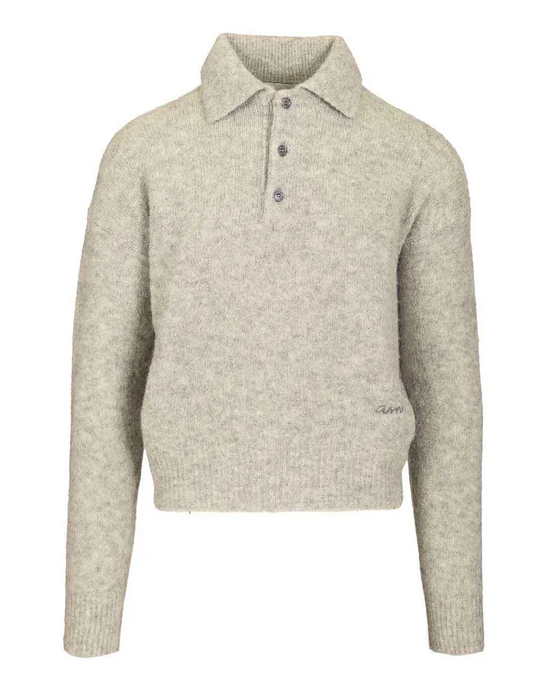 AMI Paris Poloshirt - Grau Grau