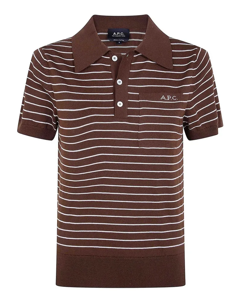 A.P.C. A. P.C. Poloshirt - Braun Braun