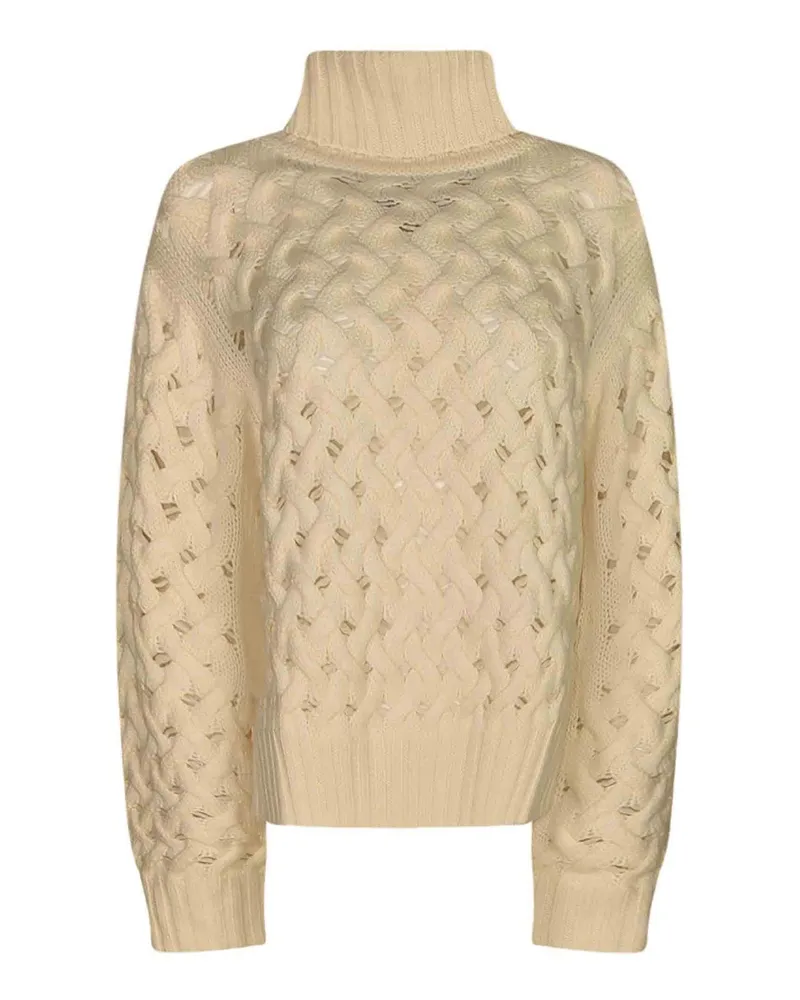 P.A.R.O.S.H. P. A.R. O.S. H. Rundhalspullover - Creme Creme