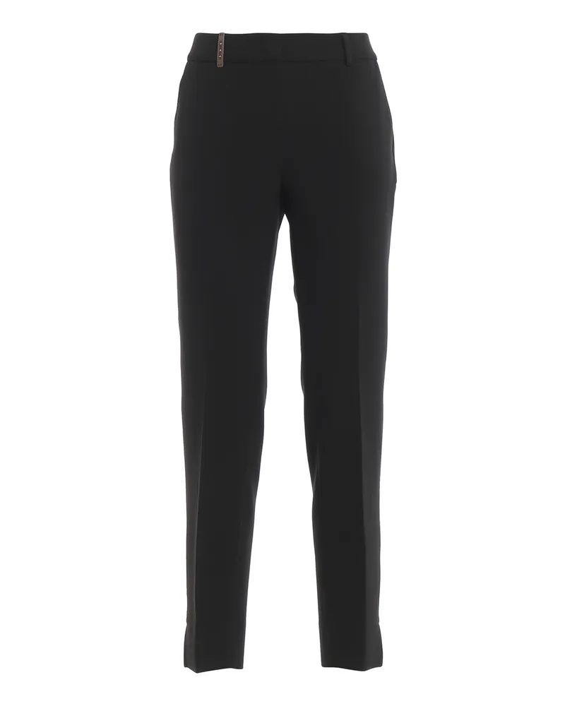 Peserico Casual Hosen - Schwarz Schwarz