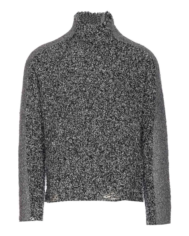 Diesel Rundhalspullover - Grau Grau