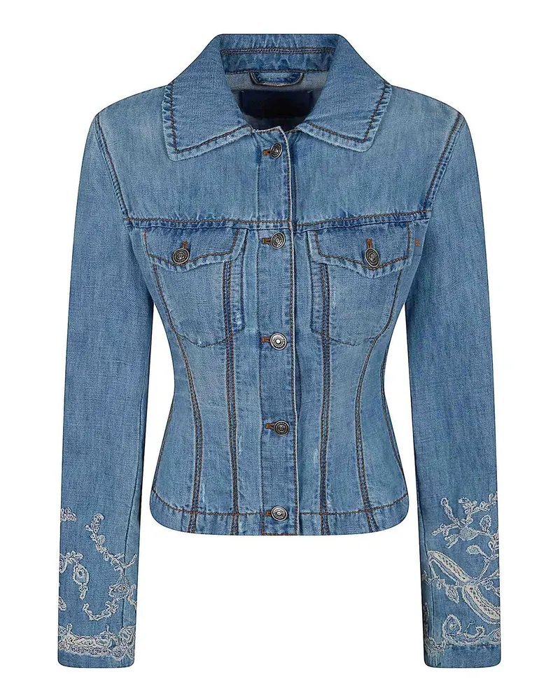 Ermanno Scervino Jeansjacke - Blau Blau