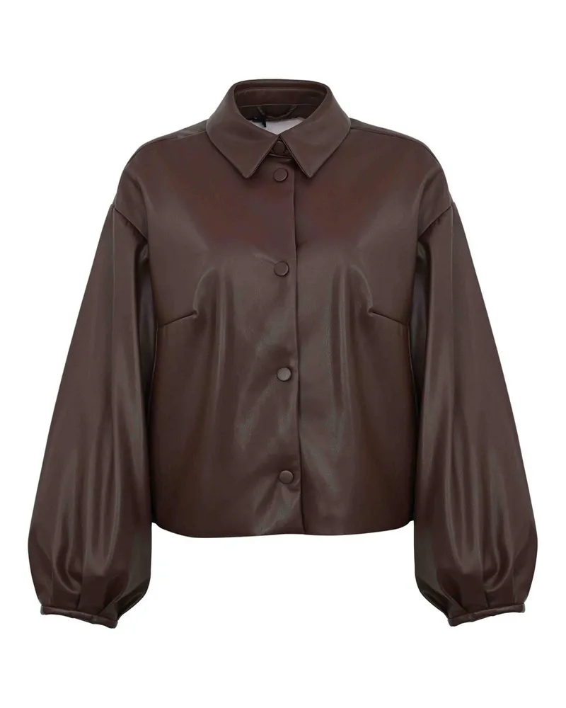 Twin-Set Lederjacke - Camel Camel