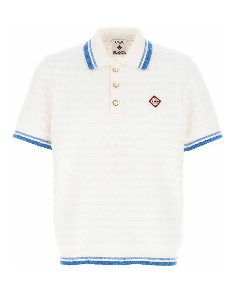 Casablanca Paris Poloshirt - Weiß Weiß