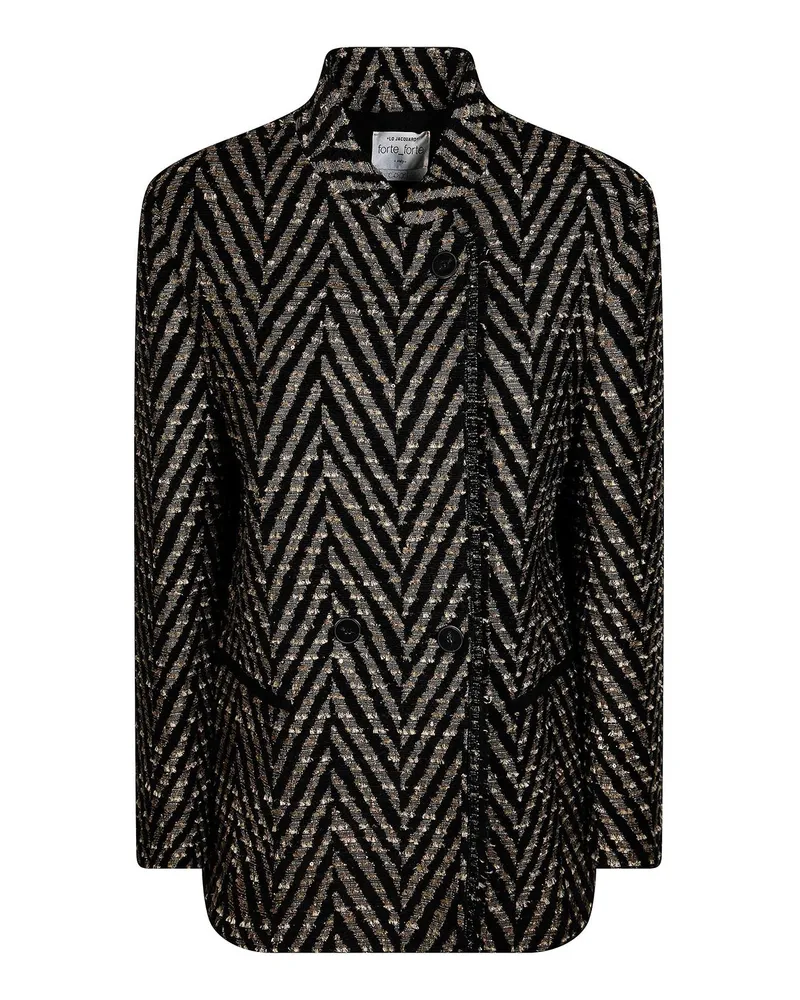 forte_forte Casualjacke - Schwarz Schwarz