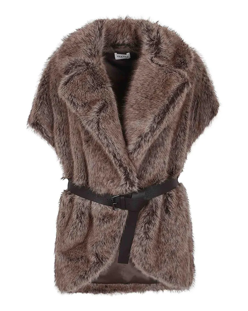 P.A.R.O.S.H. P. A.R. O.S. H. Weste - Schwarz Braun