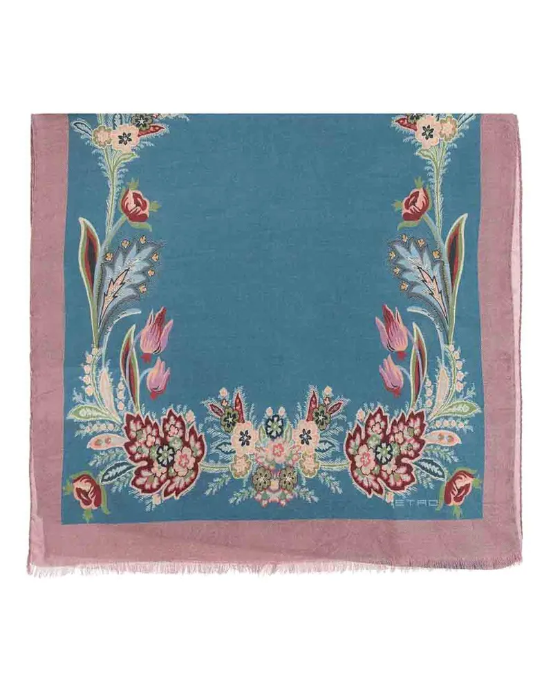 Etro Schal - Blau Blau