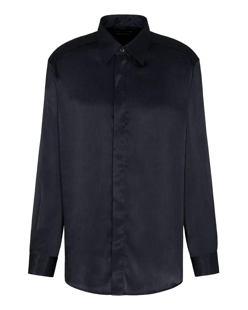 Emporio Armani Hemd - Schwarz Schwarz