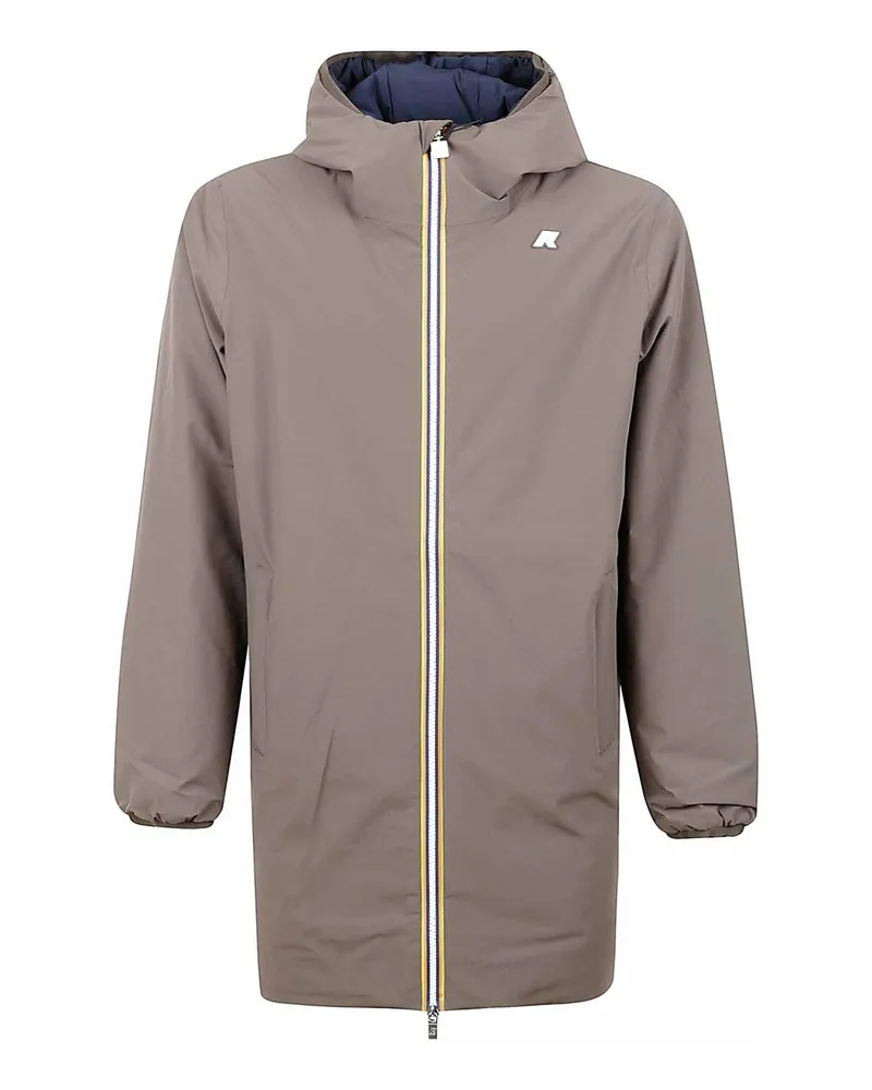 K-Way Knielanger Mantel - Blau Blau