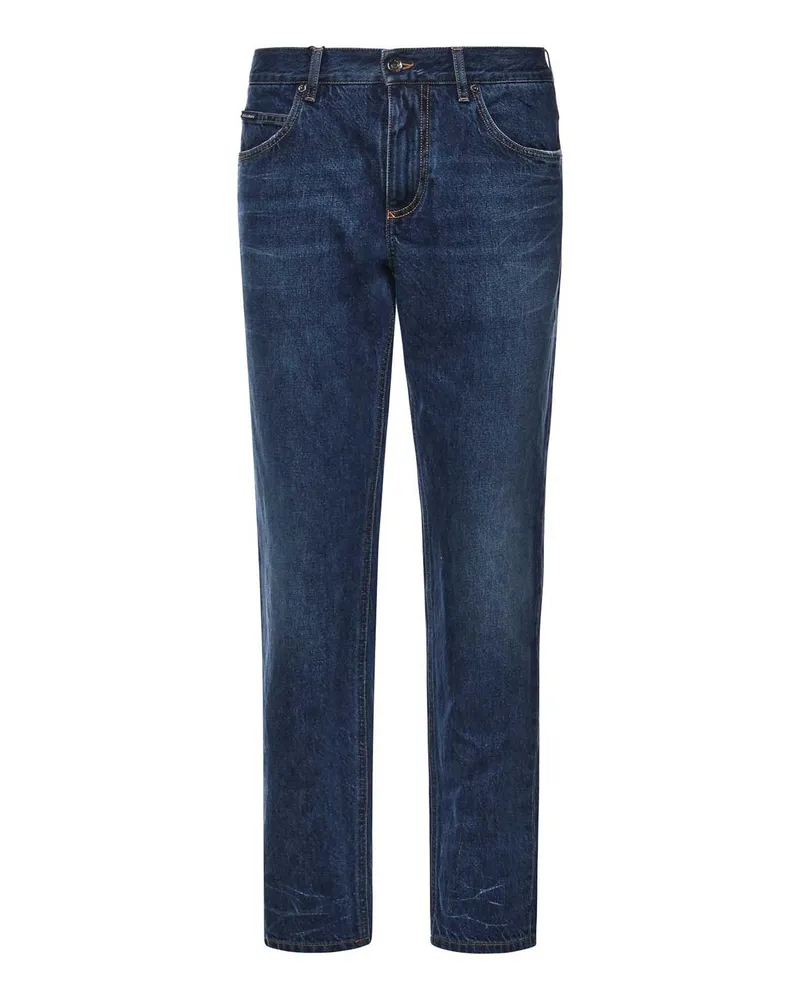 Dolce & Gabbana Straight Leg Jeans - Blau Blau