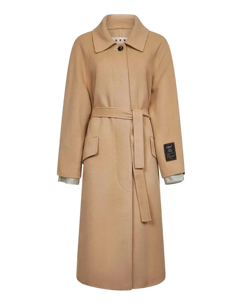 Marni Kurzer Mantel - Beige Beige