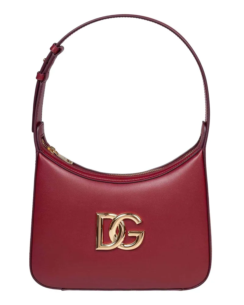 Dolce & Gabbana Schultertasche - Dunkelrot Dunkelrot