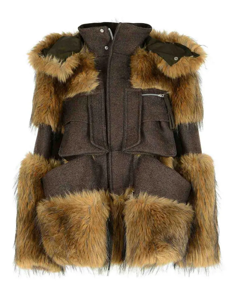 Sacai Casualjacke - Braun Braun