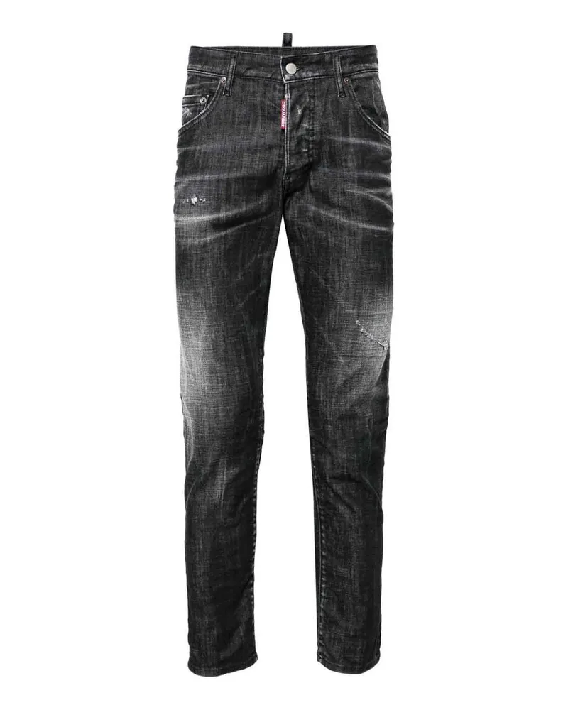 Dsquared2 Straight Leg Jeans - Schwarz Schwarz