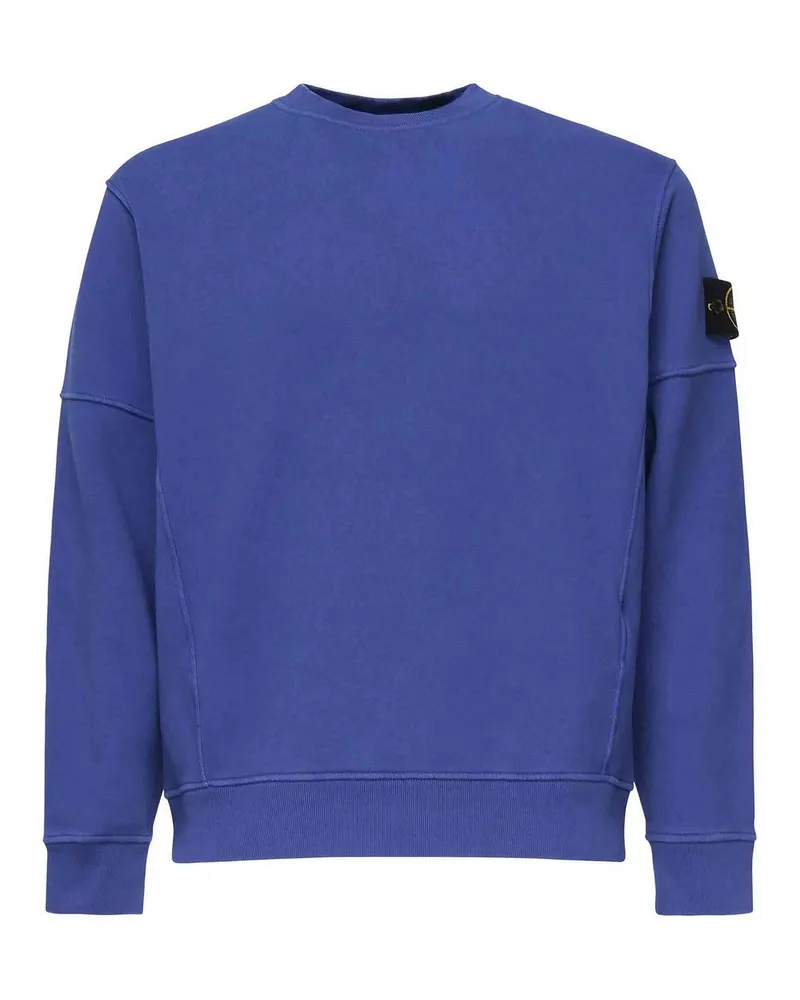 Stone Island Rundhalspullover - Blau Blau