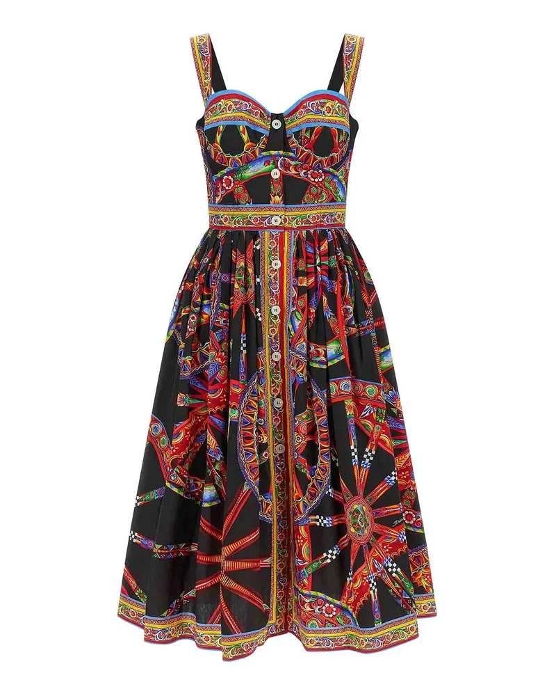 Dolce & Gabbana Knielanges Kleid - Bunt Bunt