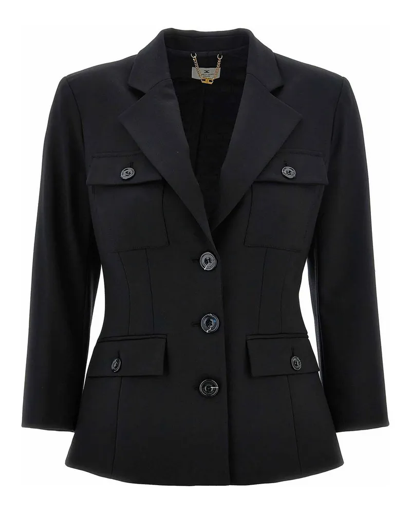 Elisabetta Franchi Blazer - Schwarz Schwarz