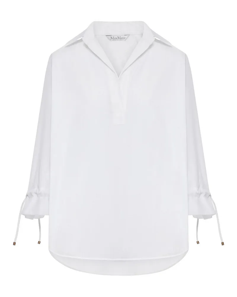 Max Mara Bluse - Weiß Weiß