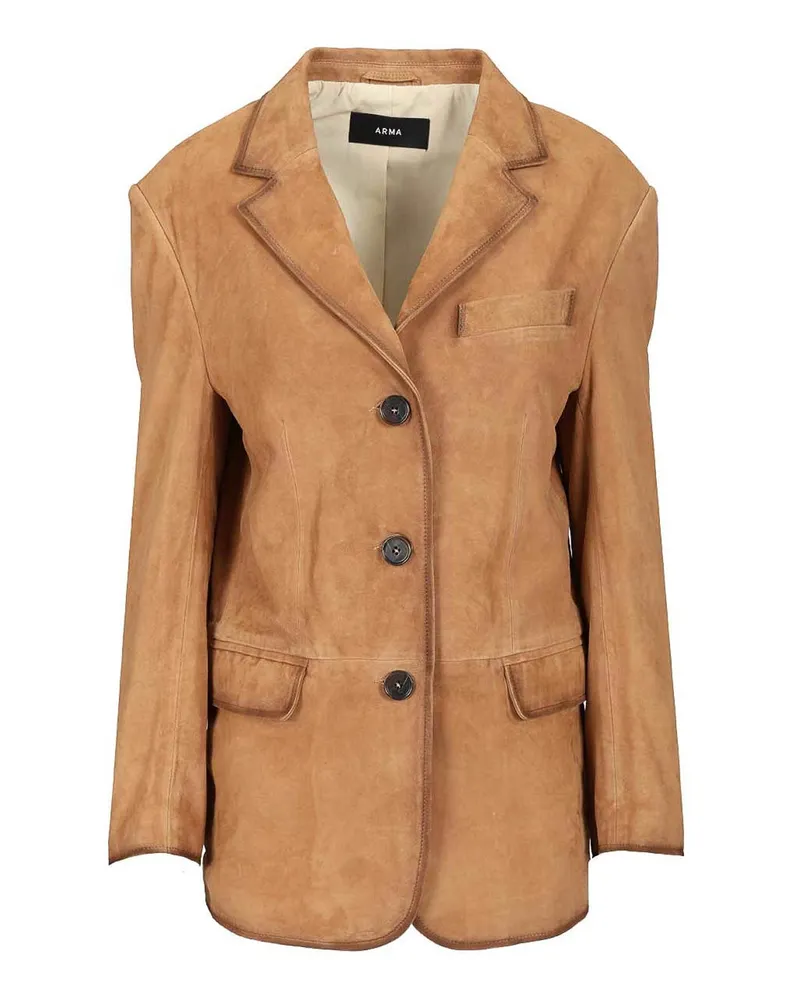 Arma Lederjacke - Beige Beige