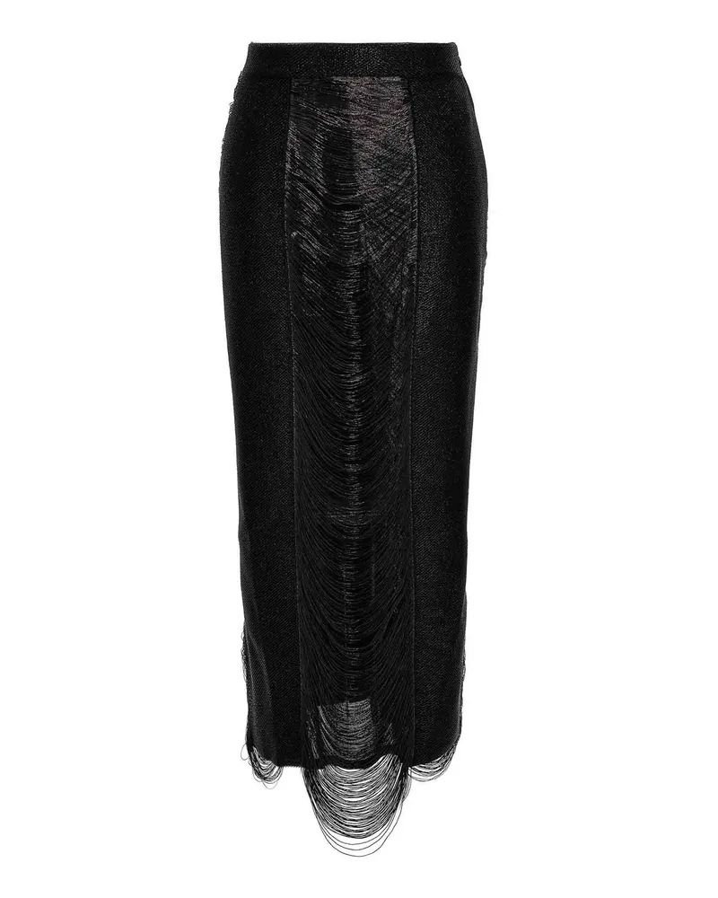 Alexander McQueen Midirock - Schwarz Schwarz