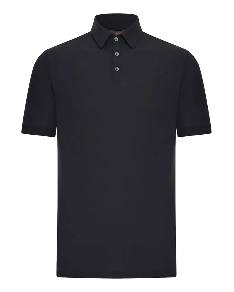 Zanone Poloshirt - Schwarz Schwarz