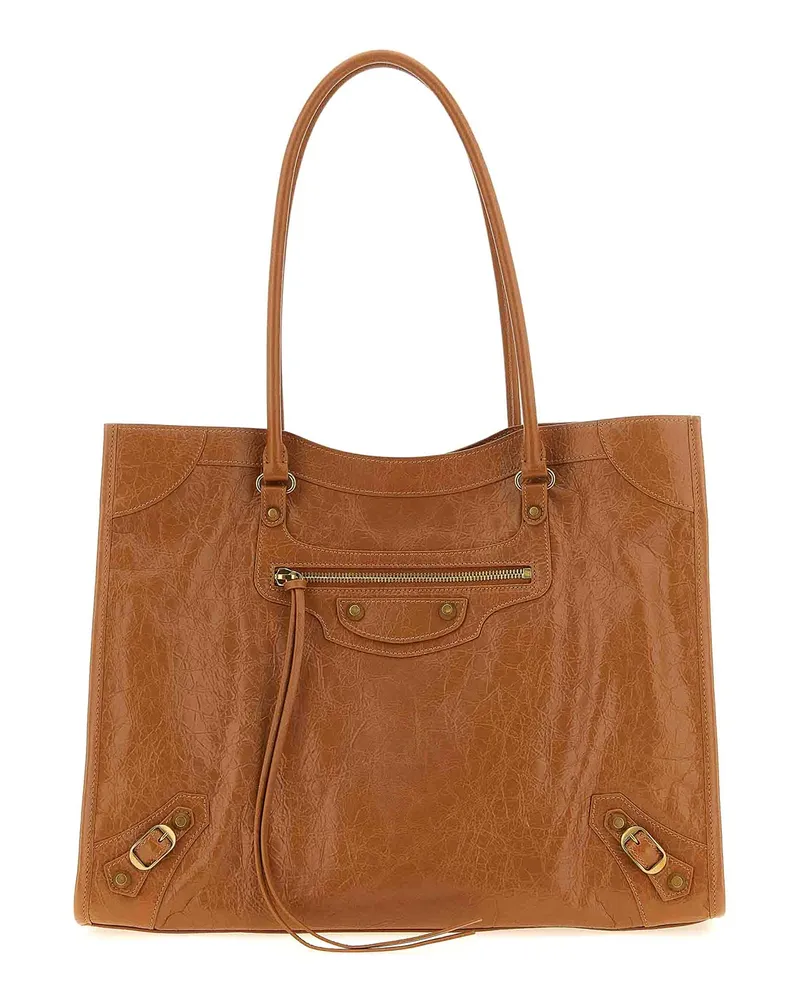 Balenciaga Schultertasche - Braun Braun