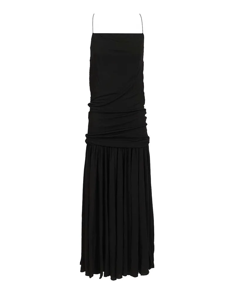 Jacquemus Knielanges Kleid - Schwarz Schwarz