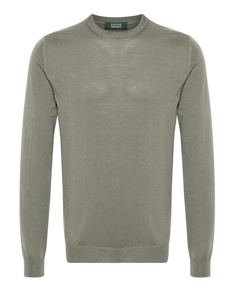 Zanone U-Boot-Pullover - Grün Grün