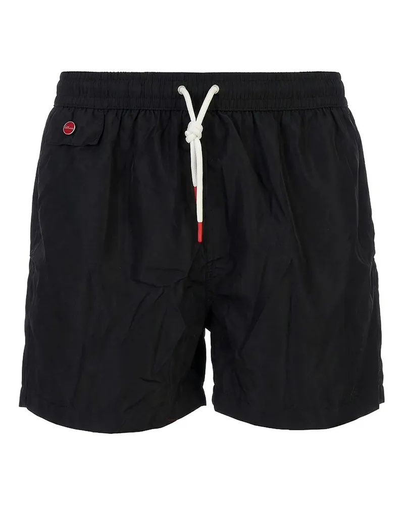 Kiton Badehose - Schwarz Schwarz