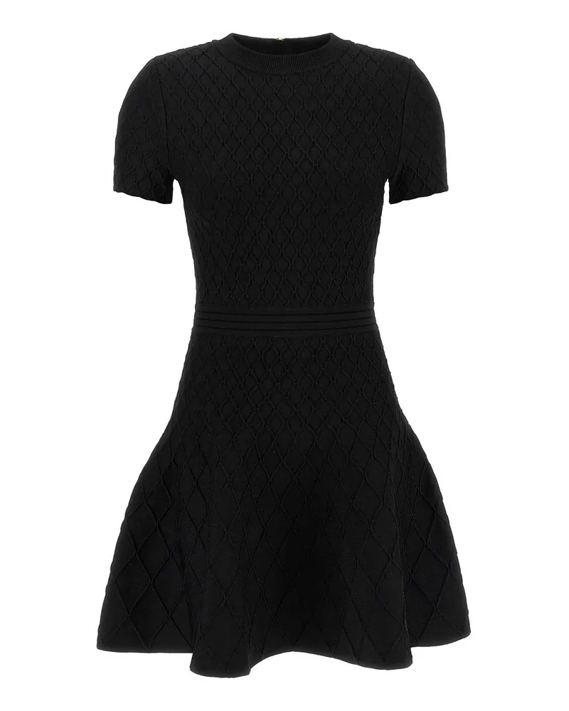 Balmain Knielanges Kleid - Schwarz Schwarz