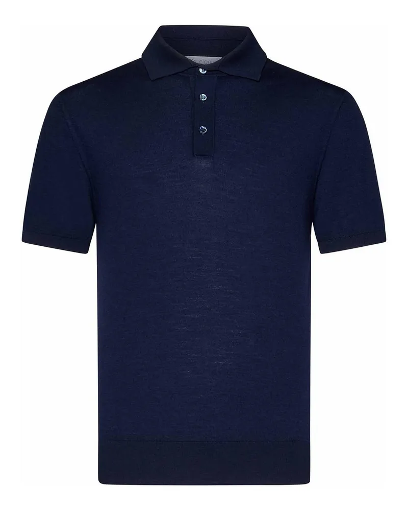 Cruciani Poloshirt - Blau Blau