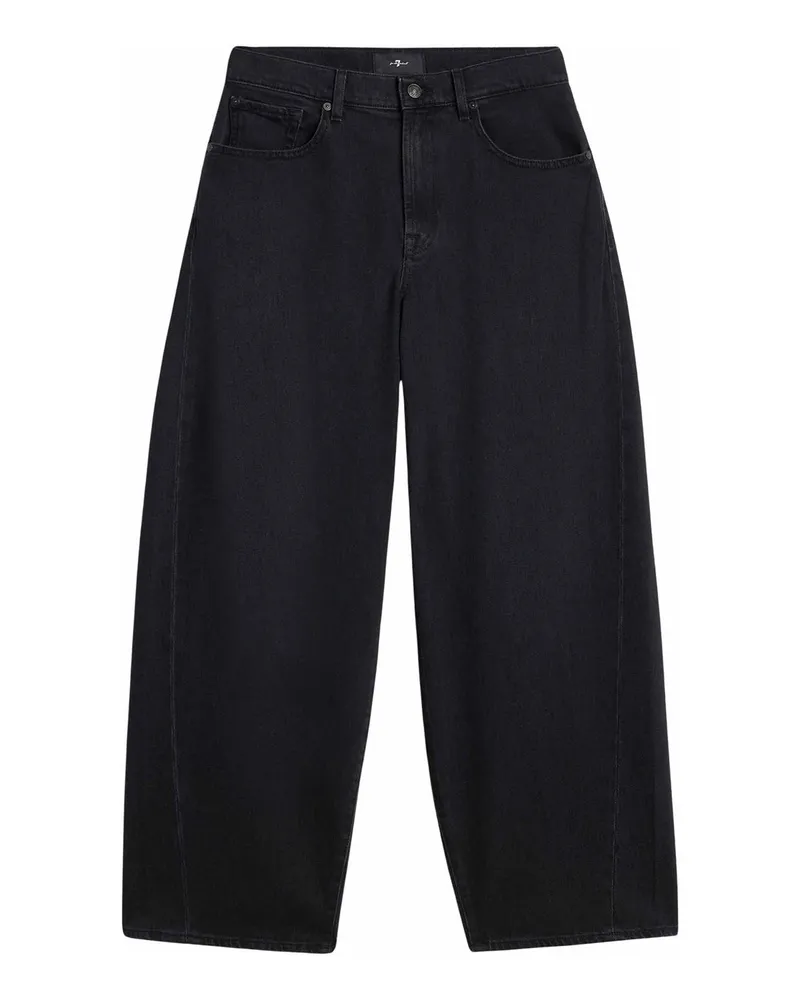 7 for all mankind Straight Leg Jeans - Schwarz Schwarz