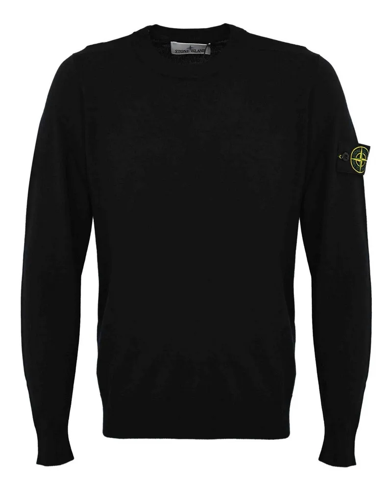 Stone Island Rundhalspullover - Schwarz Schwarz