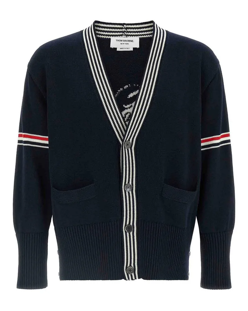 Thom Browne Cardigan - Blau Blau