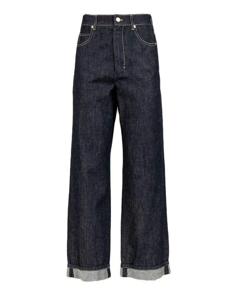 Max Mara Casual Hose - Blau Blau