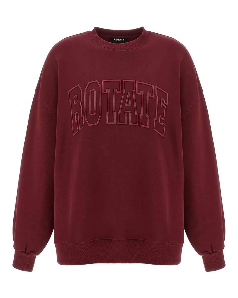 ROTATE Birger Christensen Sweatshirt - Dunkelrot Dunkelrot
