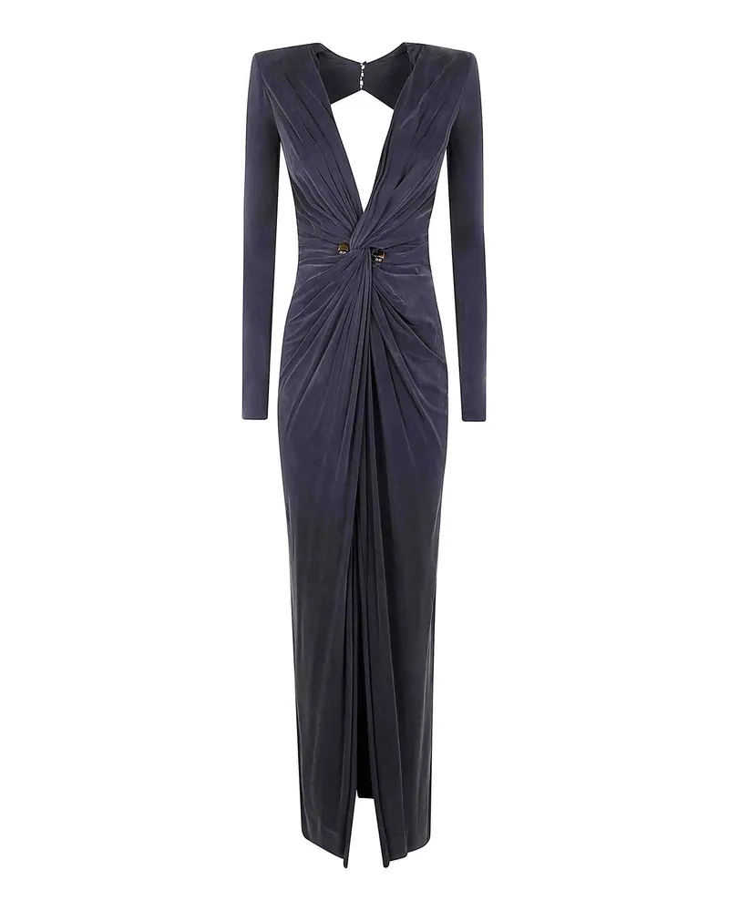 Elisabetta Franchi Maxikleid - Grau Grau