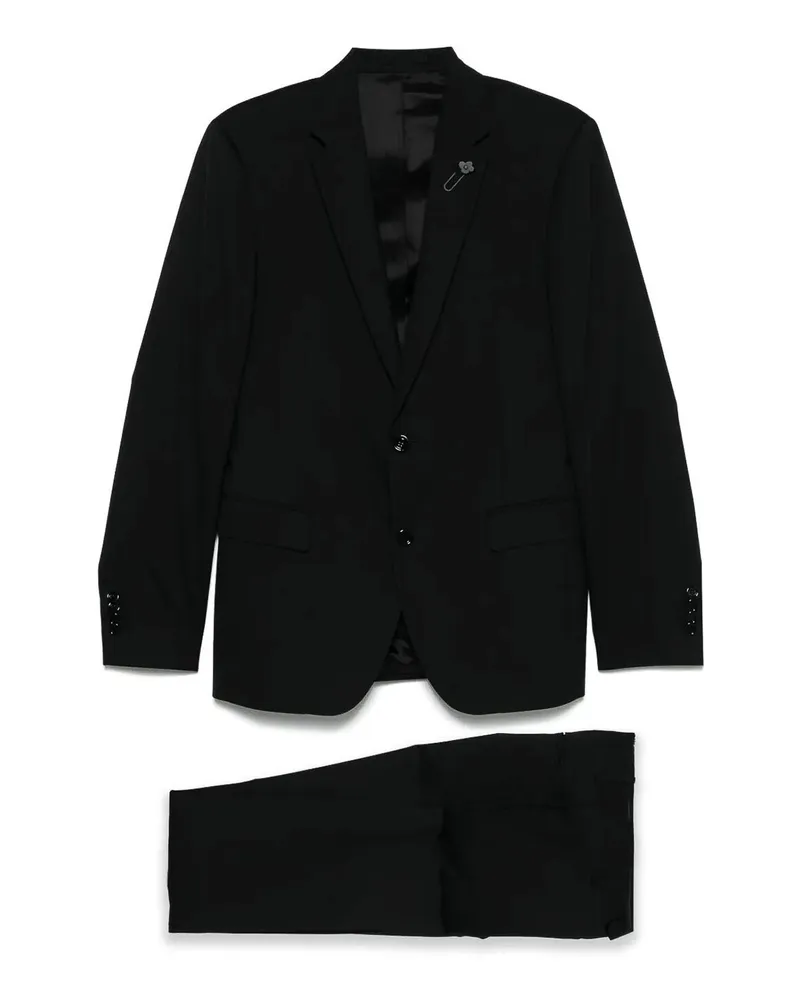 LARDINI Eleganter Anzug - Schwarz Schwarz
