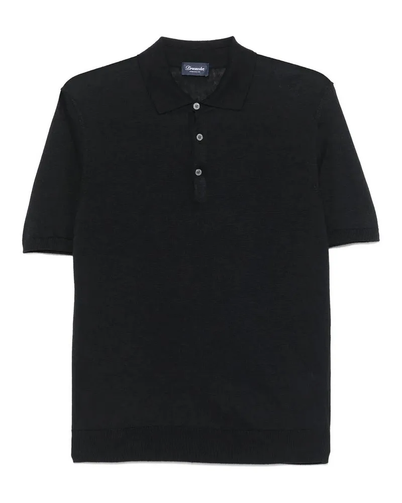 Drumohr  Poloshirt - Dunkelblau Dunkelblau