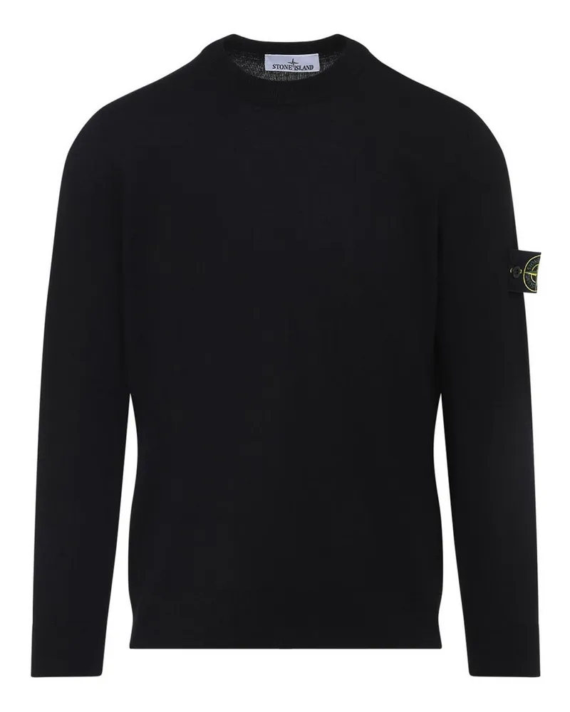 Stone Island Rundhalspullover - Schwarz Schwarz