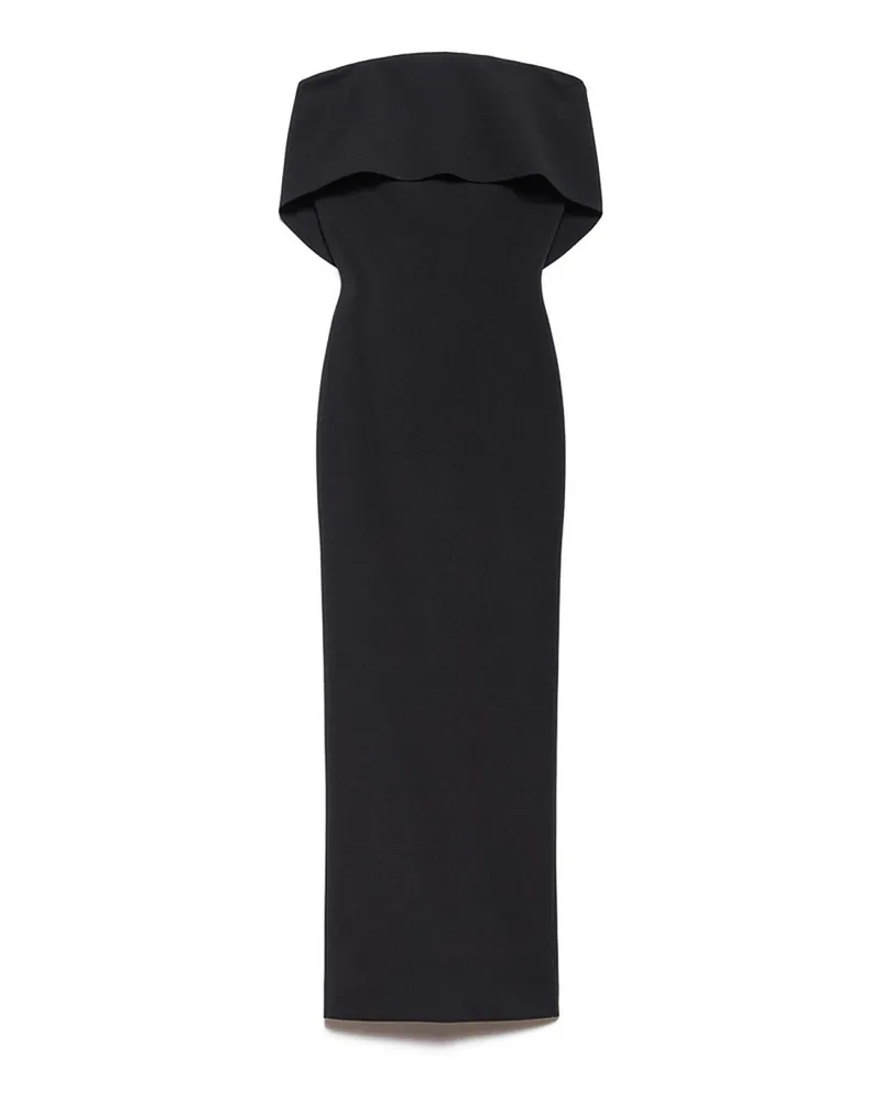 Aniye By Knielanges Kleid - Schwarz Schwarz