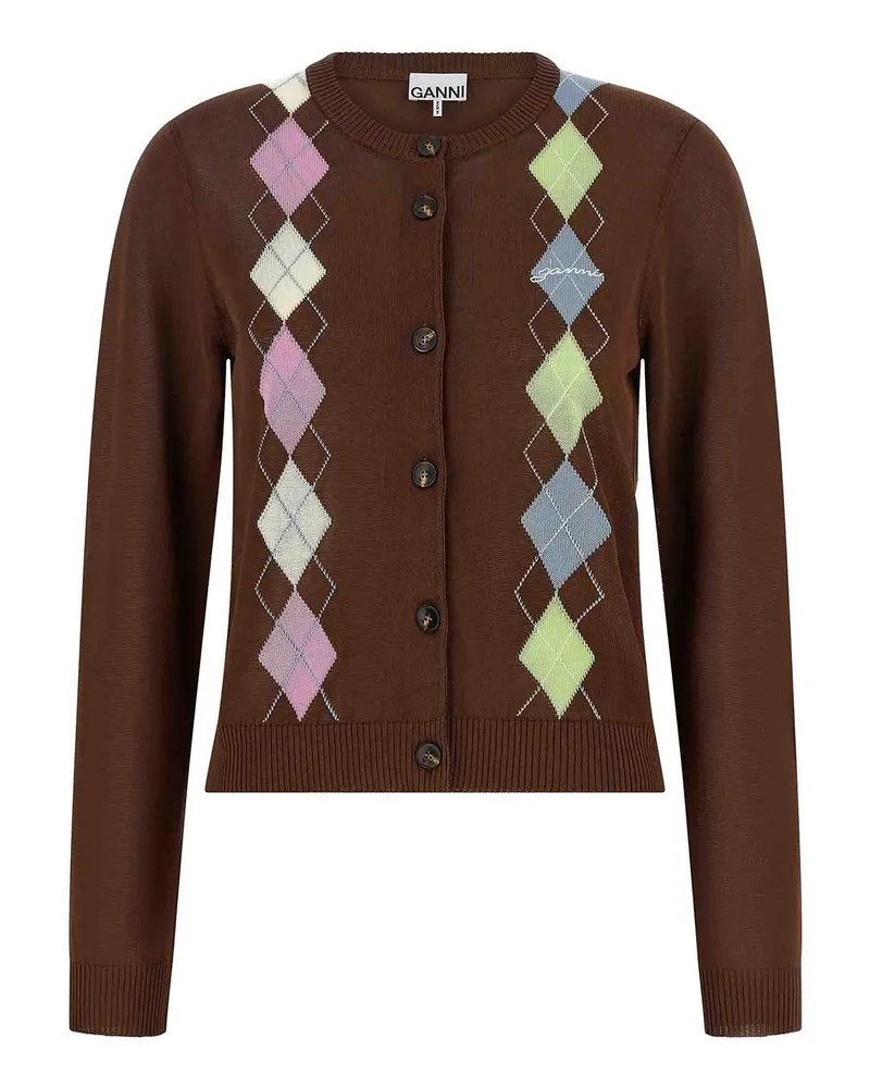 Ganni Cardigan - Braun Braun