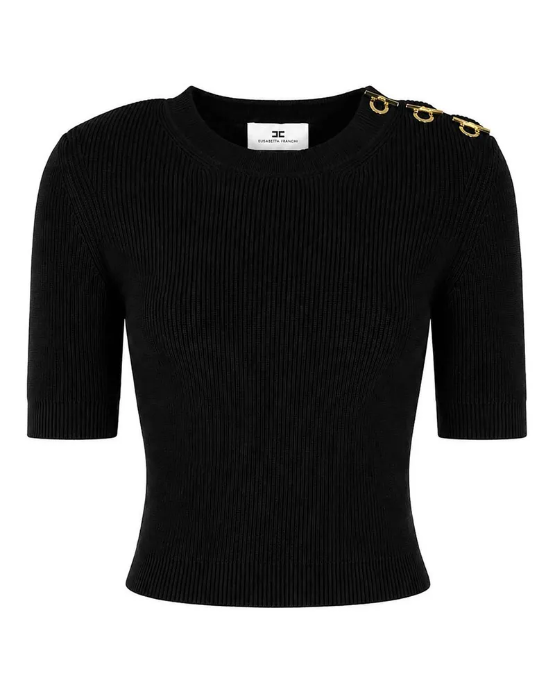 Elisabetta Franchi Top - Schwarz Schwarz