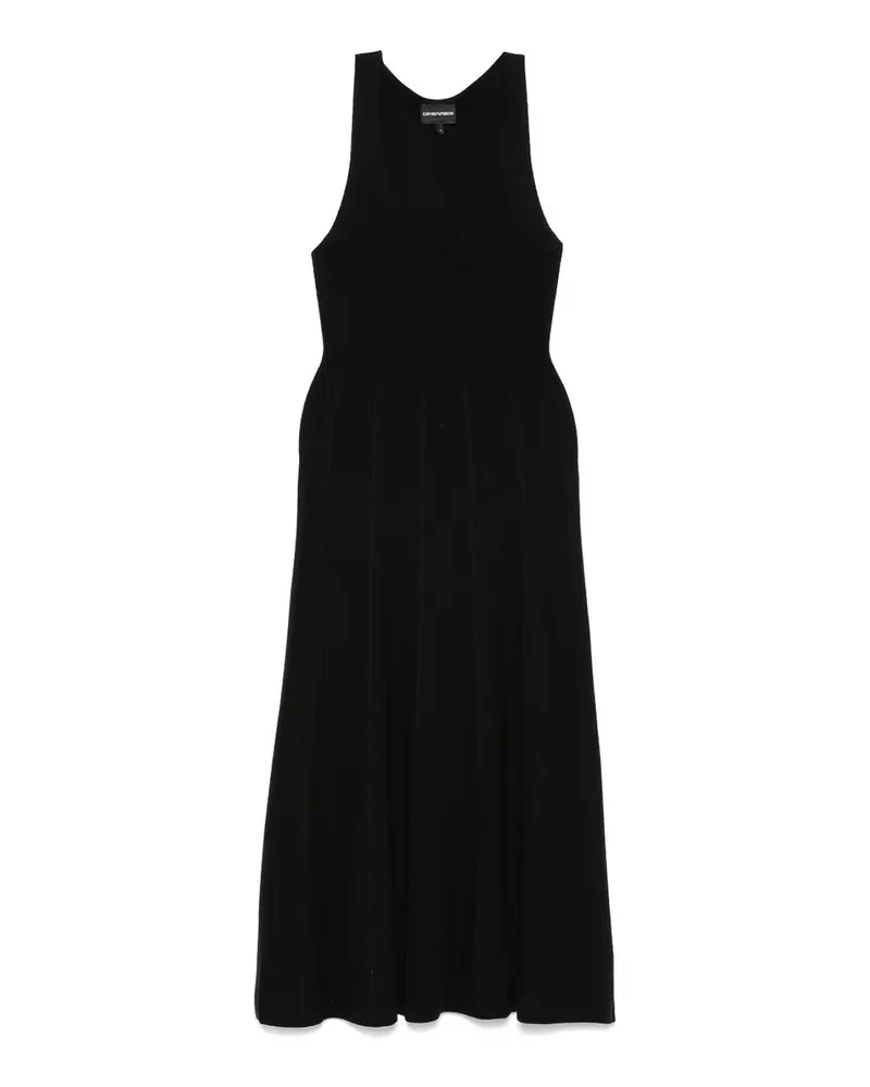 Emporio Armani Knielanges Kleid - Schwarz Schwarz