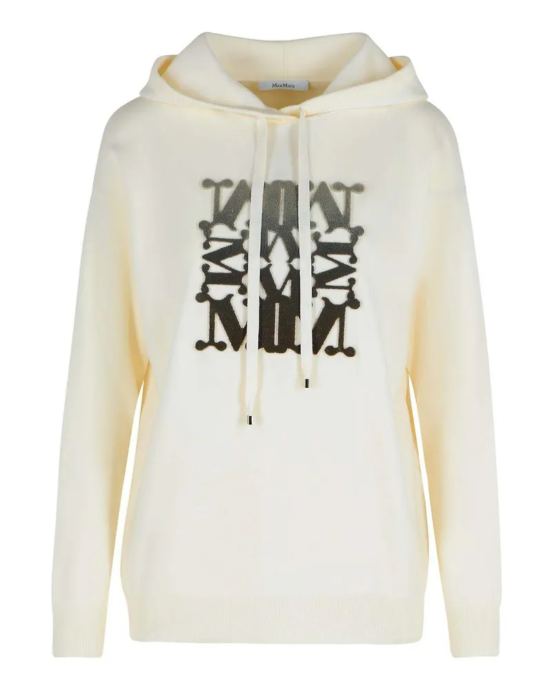 Max Mara Rundhalspullover - Creme Creme