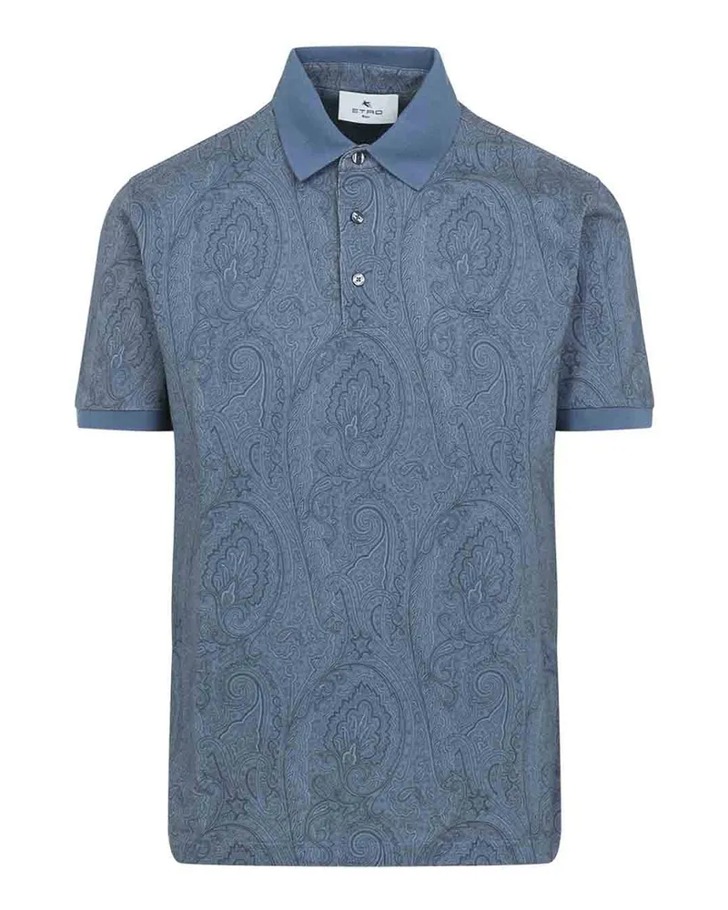 Etro Poloshirt - Hellblau Hellblau
