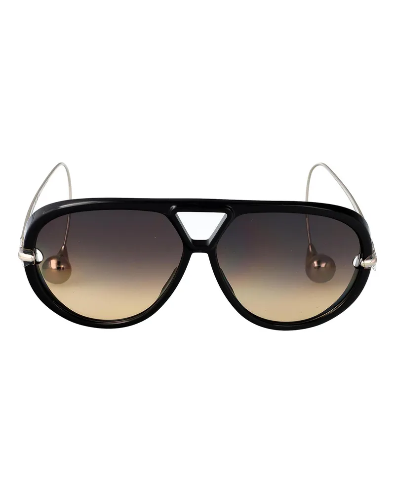 Bottega Veneta Sonnenbrille - Schwarz Schwarz