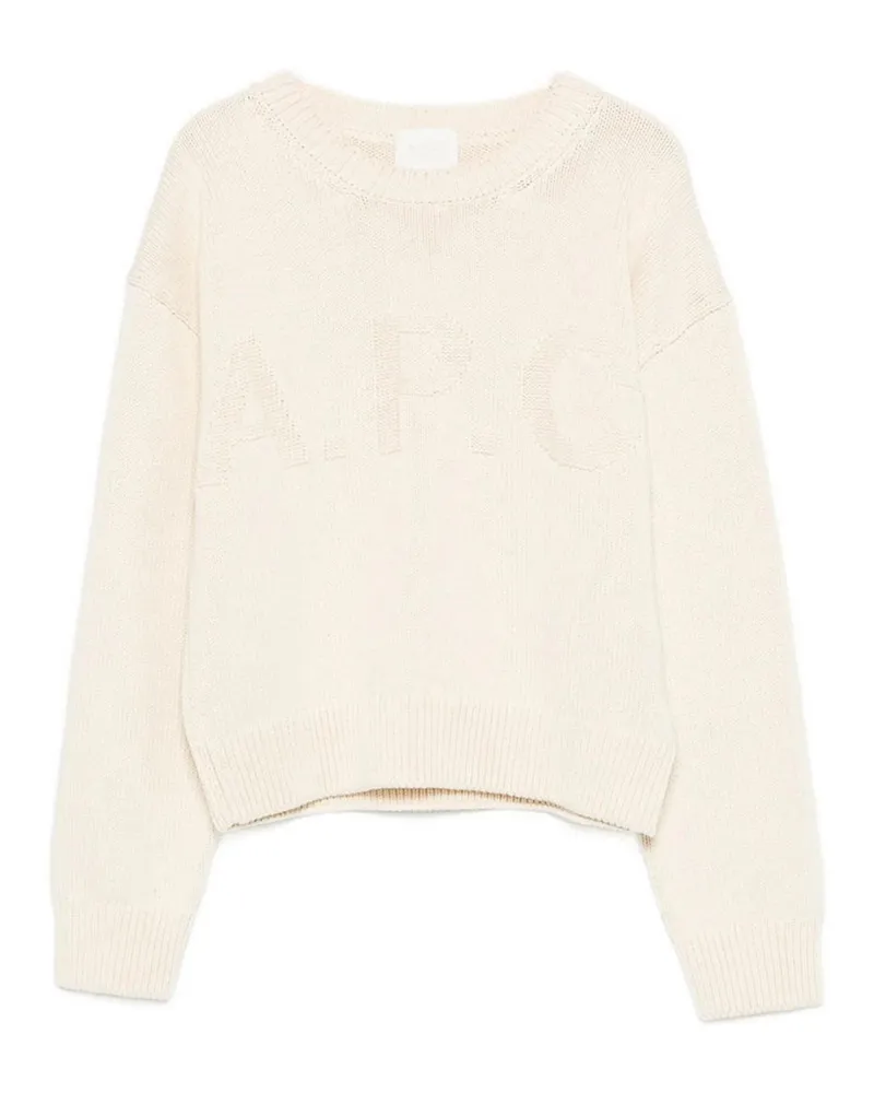 A.P.C. A. P.C. Rundhalspullover - Beige Beige