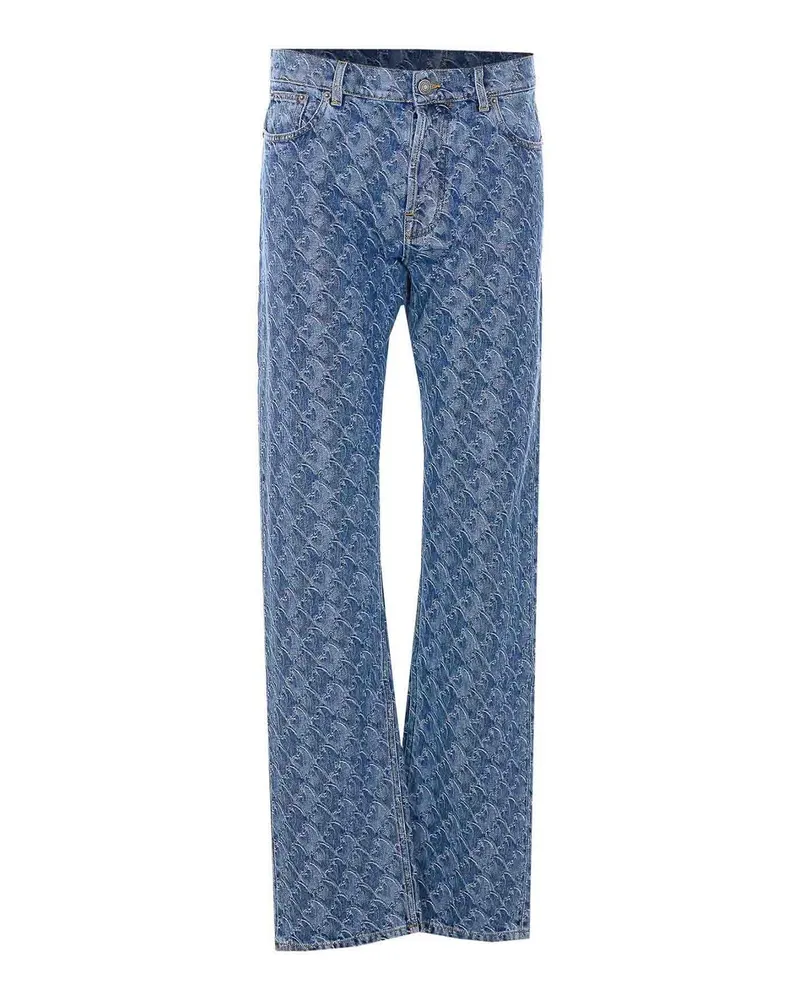 Lanvin Straight Leg Jeans - Blau Blau